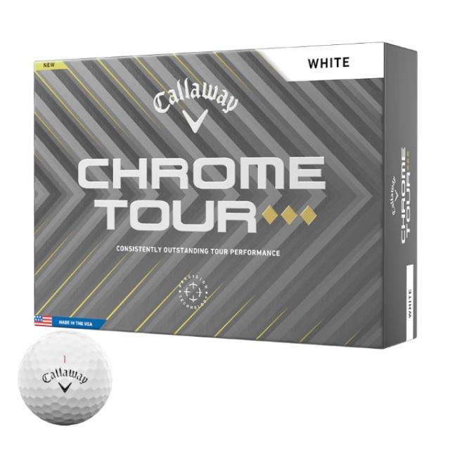 キャロウェイ ゴルフボール 1ダース 12個入 クロムツアー ◆◆◆ トリプルダイヤ ボール CHROME TOUR 3D 2025 Callaway