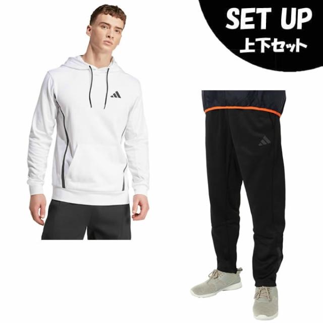 アディダス(adidas) スポーツウェア スウェット 上下セット メンズ G&G スモールロゴ フーディー+パンツ JW2539 KUA81+KUA80-JY2479