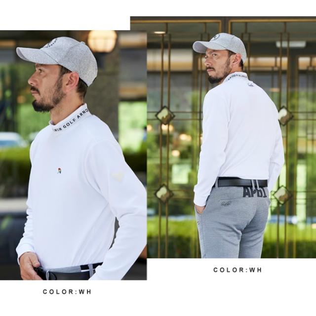 アーノルドパーマー(arnold palmer) ゴルフウェア 3点セット メンズ モックネックシャツ+ルオーバージャケット+ジョガーパンツ AP220202E11+AP220206E02+AP220207E04 【2025年秋冬モデル】_3
