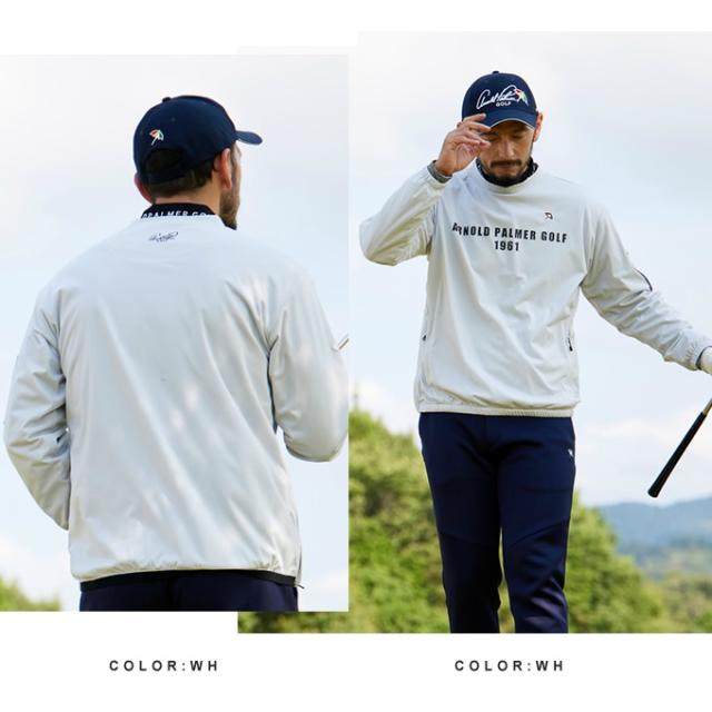 アーノルドパーマー(arnold palmer) ゴルフウェア 3点セット メンズ モックネックシャツ+ルオーバージャケット+ジョガーパンツ AP220202E11+AP220206E02+AP220207E04 【2025年秋冬モデル】_5