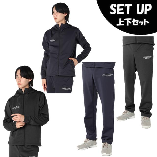 ビジョンクエスト(VISION QUEST) ウインドブレーカー 上下セット メンズ 防風ストレッチフードJK+防風ストレッチPT VQ441407E01+VQ441408E01