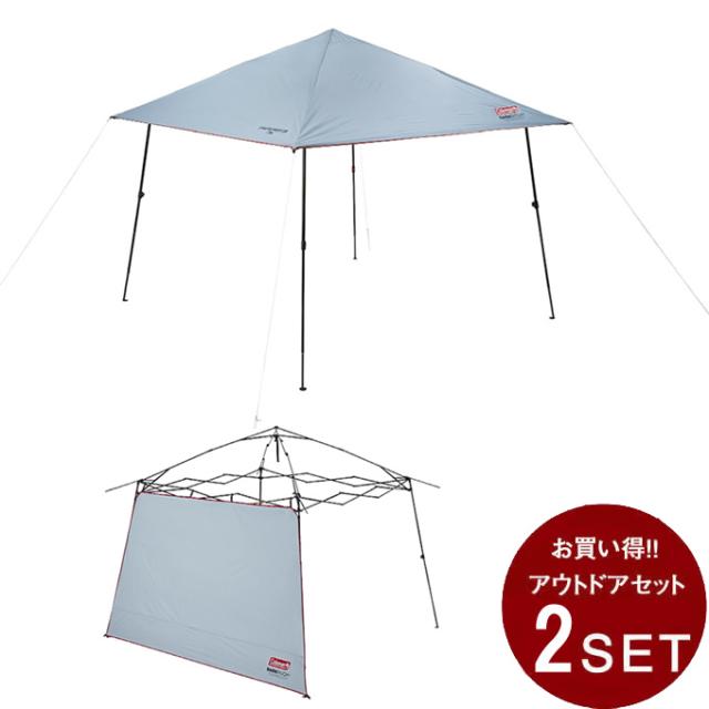 コールマン(Coleman) アウトドア タープ2点セット インスタントバイザーシェード4 L DR+タープテントサイドシート 2243954+2218237