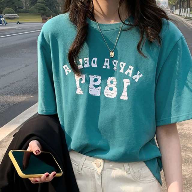 Tシャツ レディース 半袖 夏 ゆるい トップス 韓国ファッション 原宿系 BF風 ヒップホップ ダンス ストリート風 カジュアル  rQi8oGRAIO, ファッション - www.aisom.org