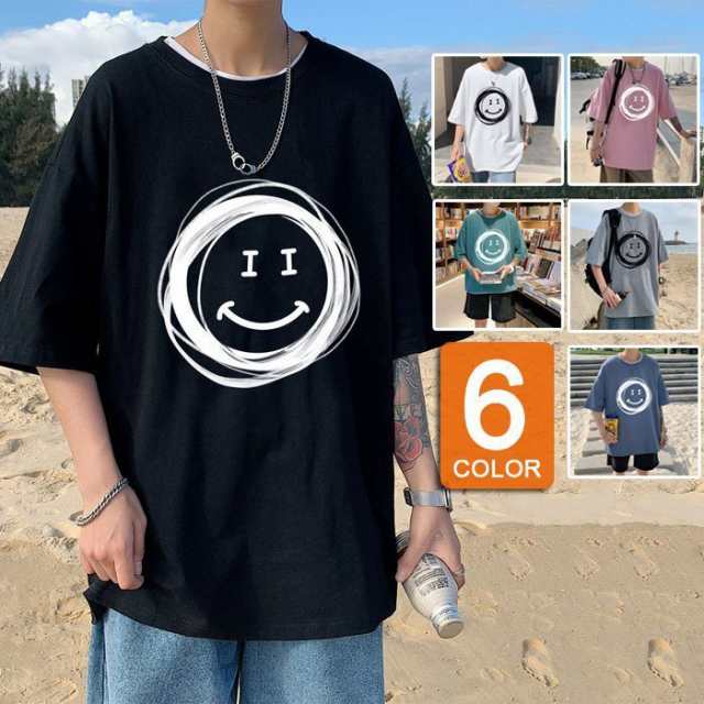 Tシャツ メンズ レディース 夏 半袖Tシャツ カットソー プリントT