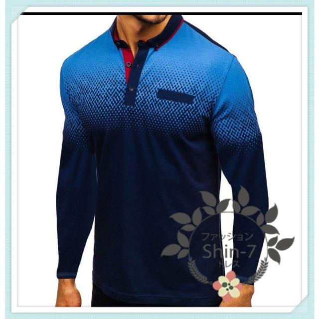 3dプリントポロシャツ メンズ トップス 大きいサイズ 長袖 ファッション トレンド ゴルフウェア おしゃれ スポーツ 秋 ゴルフ シャの通販はau Pay マーケット Shiseninshou
