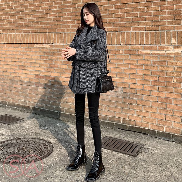 コート レディース 40代 秋 冬 トップス アウター モッズコート チェスターコート チェック柄 きれいめ 韓国風 カジュアル 大きいサイズ おしゃれ 着痩せ 新品