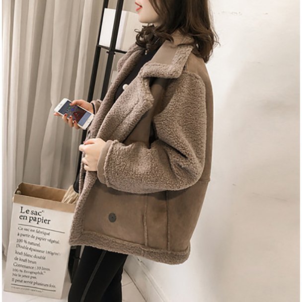 ボアコート レディース 40代 20代 秋冬 厚手 アウター コート トップス 折り襟 ジャケット きれいめ 暖かい 防寒 大きいサイズ おしゃれ 着痩せ 韓国風 OL 新品