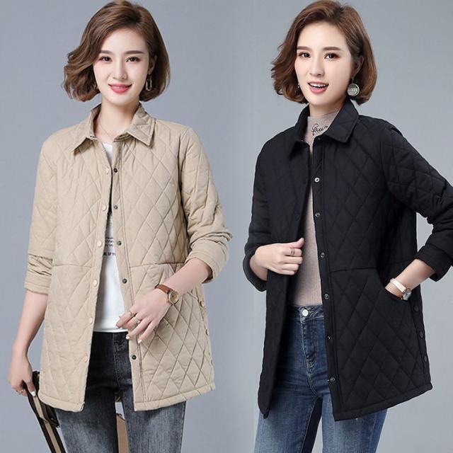 中綿コート レディース 冬 40代 新品 中綿コートミディアム丈コート軽量オーバー 暖かい 中綿ジャケット アウター 防寒防風 カジュアル 大人 大きいサイズ