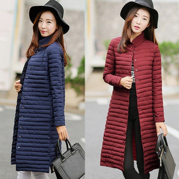 ダウンコート レディース　コート　ロングコート 中綿ジャケット ダウンジャケット　着痩せ　軽量 アウター エレガント　2018新作の通販は 9,260円