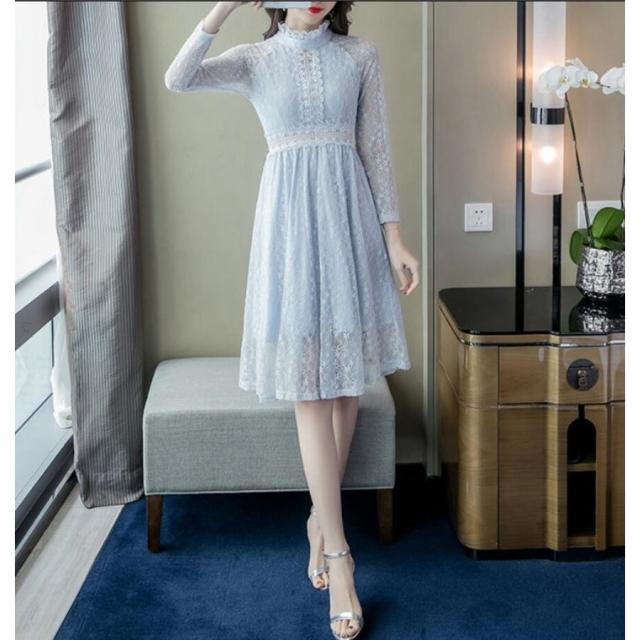 Aラインワンピース レースワンピース 立ち襟 パーティードレス ワンピースレディース 上品 大人 30代 40代 発表会 お食事会 同窓会 女子の通販はau Pay マーケット Shiseninshou