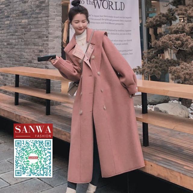 トレンチコート　レディースコート　秋冬　ラシャコート　ロングコート　女性　ジャケット　アウター　コート　通勤　カジュアル　20代 30代 40代の通販は