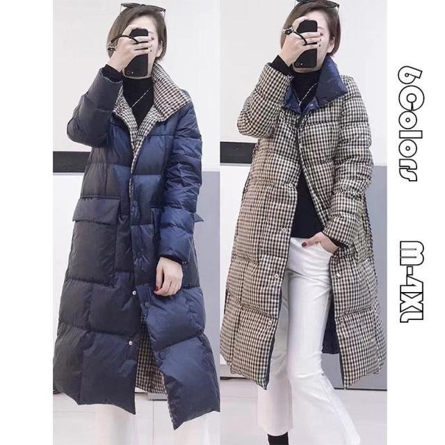 コート ダウンコート レディース 中綿 コート ダウンジャケット 秋冬 40代 カジュアル ダウンコート 軽量 大きいサイズ ファーフード アウター 両面着る可能