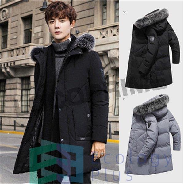 メンズ ダウンジャケット ダウン ロングジャケット ダウンコート アウター ダウンジャケット ファーフード付き ジャンパー 防寒 厚手 あったか 大きいサイズの通販は 6,707円