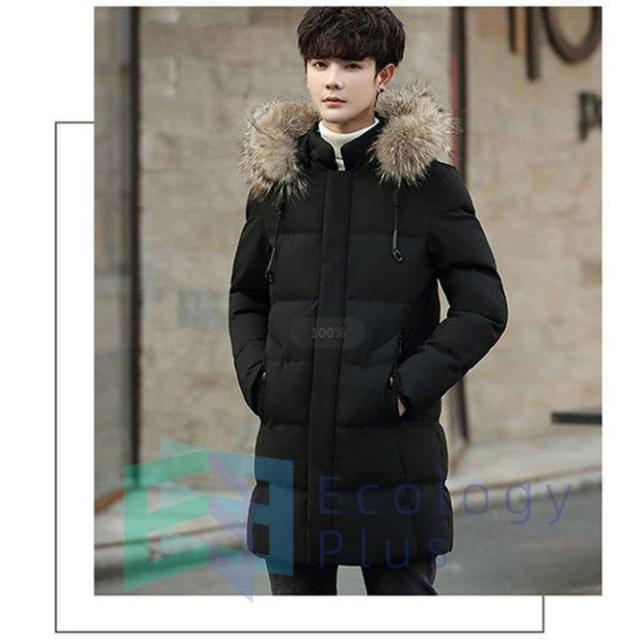 ダウンジャケット メンズ ダウン ファーフード付き ジャケット ダウン