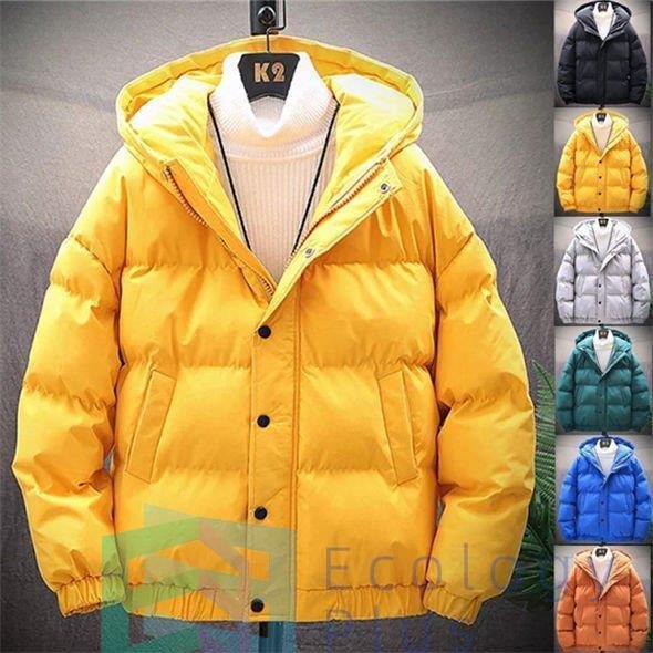 ダウンジャケット メンズ 厚手 おしゃれ 中綿ダウンジャケット ジャケット フード付き 無地 防風 防寒着 大きいサイズ