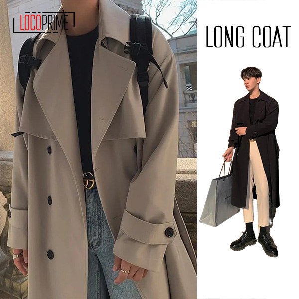 テーラードコート メンズ ビジネスコート ロングコート 着痩せ 秋物 冬服 無地 アウター カジュアル ゆったり シンプル 男性用 通勤 通学 メンズファッションの通販は 8,520円