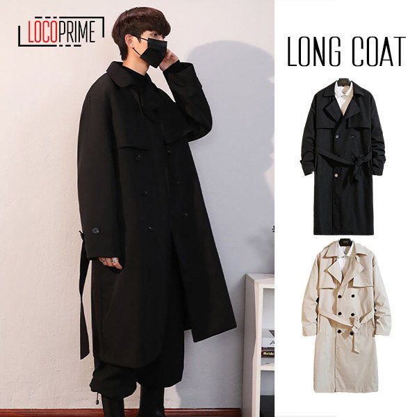 テーラードコート メンズ ロングコート ビジネスコート ステンカラーコート トレンチ アウター 大きいサイズ ダブルボタン お洒落 カジュアル 30代 40代 50代