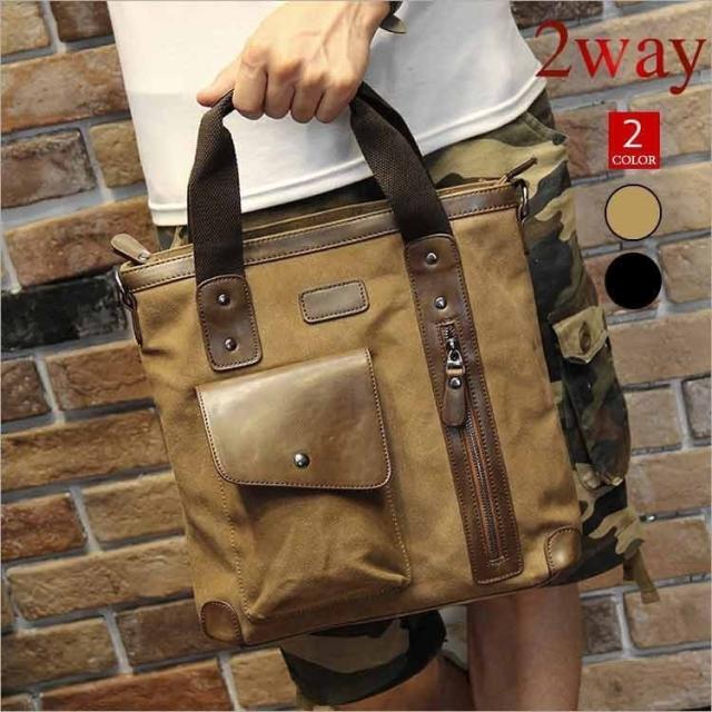 ショルダーバッグ トートバッグ バッグ  帆布 ズック かばん 鞄 メンズバッグ カジュアル メンズバッグ バックパック カバン