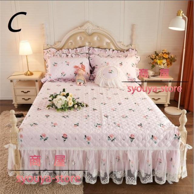 ☆激レア ラルフローレン ベッドスカート セミダブルベッド 赤花柄