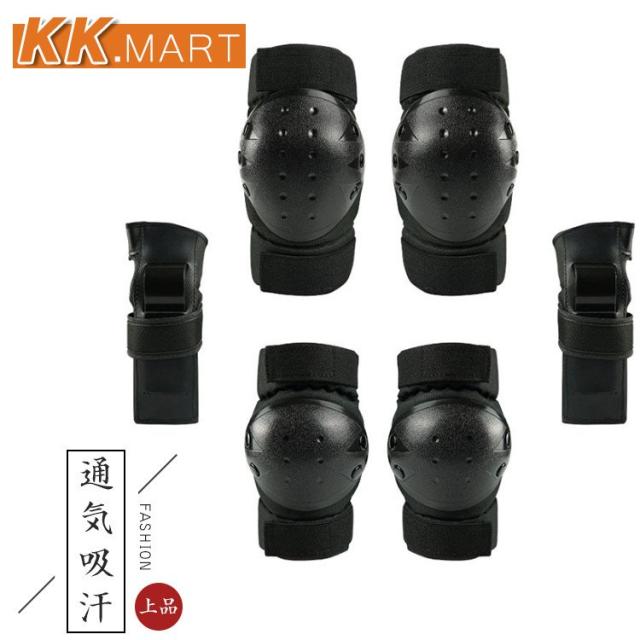 6点セット キッズプロテクター 子供用 スケボープロテクター キッズ 自転車 一輪車 スケート 膝肘手首保護パッド 膝当て 怪我防止 子供 練習 インラインスケートの通販は