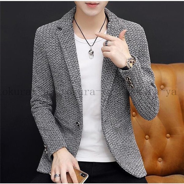 ジャケット メンズ テーラード スーツ チェスターコート ラシャ 厚手 長袖 シンプル スリム 格好いい ファション カジュアル アウター 秋 冬 2020の通販は 4,982円