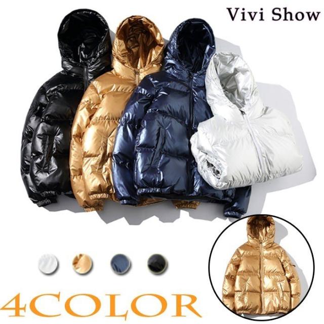 中綿ジャケット防寒ジャケット中綿コート メンズアウタージャンパー厚手暖かいフード付き冬物冬服 の通販は 6,940円