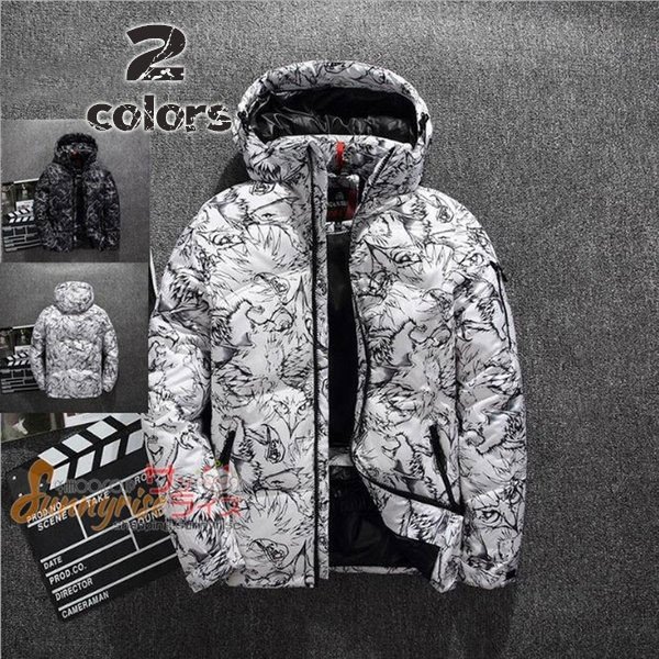 ダウンコートジャケット コートフード付き メンズ ダウンジャケットアウトドア厚手　防寒着 防風 冬服 秋物保温　中綿コート カジュアル   秋冬 新作