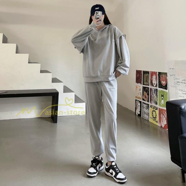 ルームウェア パジャマ パーカー 長袖 上下セット セットアップ