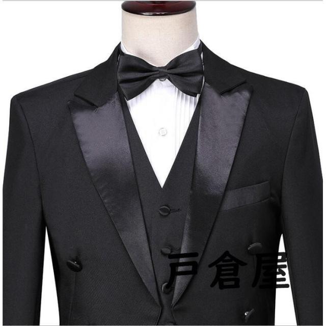 メンズスーツ　ビジネススーツ 撮影フォーマルスーツ紳士服 発表会 司会者　ジャケット+ベスト+パンツ3点/入社式/卒業式/就活/就職/結婚式/ 二枚 メンズスーツ ビジネススーツ 撮影フォーマルスーツ紳士服 発表会 司会