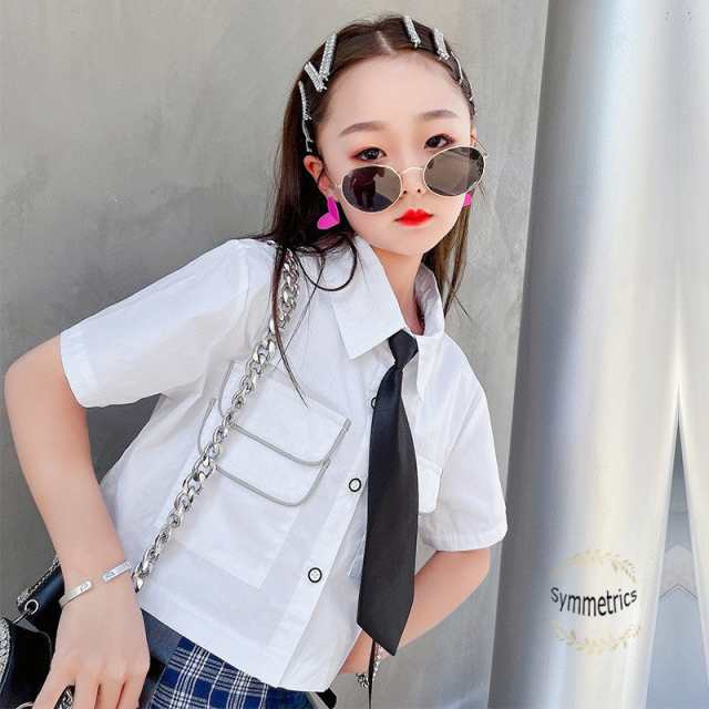 韓国子供服 セットアップ お洒落 夏服 女の子 制服 上下セット半袖