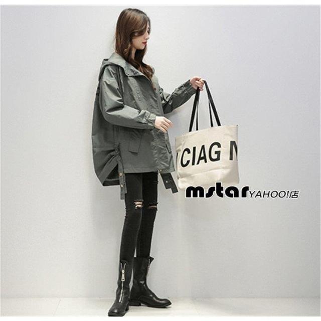 レディース トレンチコート ショート ジャケット フード付き トレンチ