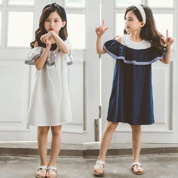 子供服 親子 お揃い ワンピース 女の子 子供春夏 フレア ロング丈 コットン ギャザータック フレア袖 リゾート おしゃれ 子ども服 キッズ 女児 可愛いママ
