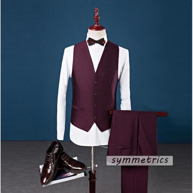 3ピーススーツ スリーピーススーツ メンズ ビジネススーツ ダブルスーツ 2つボタン 紳士 スリムスーツ 新生活 結婚式 二次会 就職 敬老の日 3ピーススーツ スリーピーススーツ メンズ ビジネススーツ ダブル