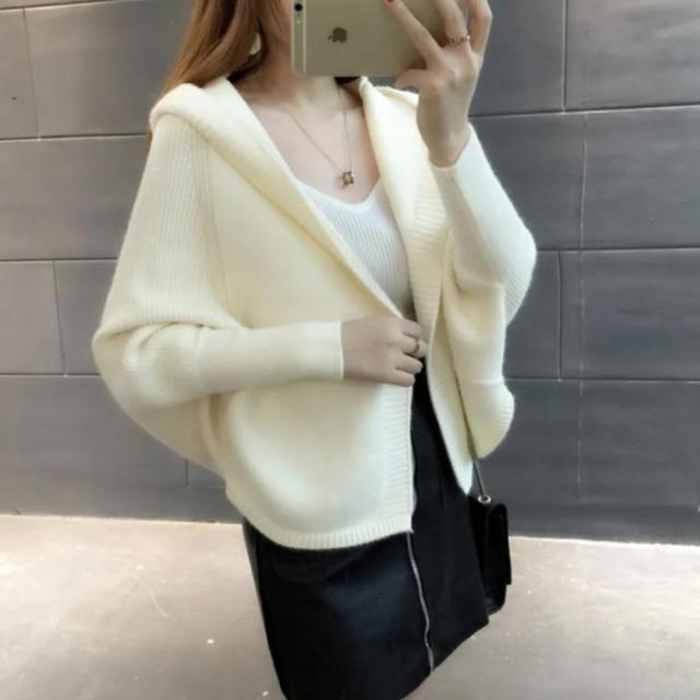 全6色！フード付き カーディガン レディース ニットカーディガン