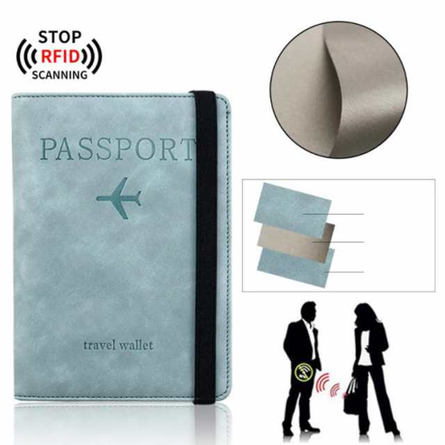 パスポートケース スキミング防止加工 SIM入れ 盗難防止 RFID