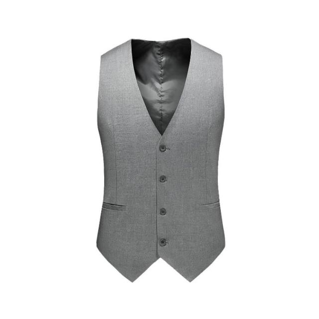 メンズ スーツベスト カジュアル 紳士服 制服 ベスト 尾錠付き 4