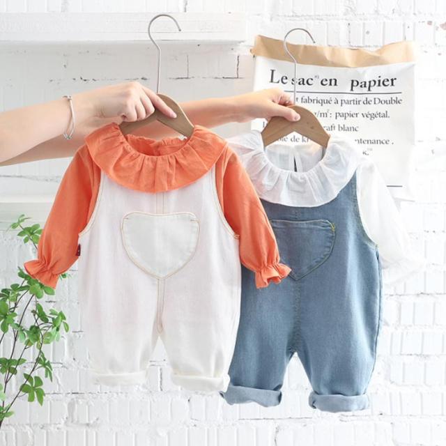 セットアップ 子供服 キッズ ベビー服 オーバーオール デニム  