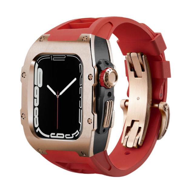 ベルト watch 替えバンド 腕時計ベルト 5 6 対応 apple バンド 装着簡単 45mm 44mm ベルト 高級 男女兼用 ケース 交換用ベルト アップルウォッチ 4 一体型 スポーツ 上品 series8 ステンレス ビジネス アップルウォッチ_2