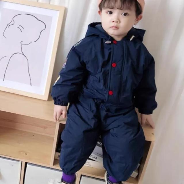 スキーウェア ベビー カバーオール キッズ つなぎ ジャンプスーツ 防寒