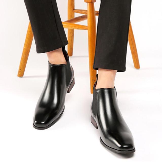 ブーツ メンズ サイドゴアブーツ オイル 本革 サドルシューズ おしゃれ