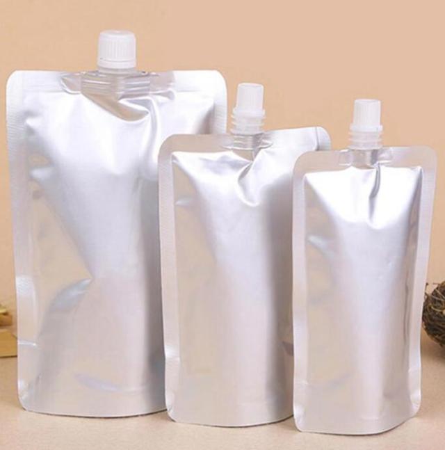 50枚入り アルミ製 スタンドパウチ 500ml 詰め替え容器 アルミパウチ