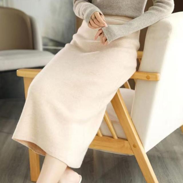 ニットスカート タイト スカート きれいめ 秋冬 ストレートスカート