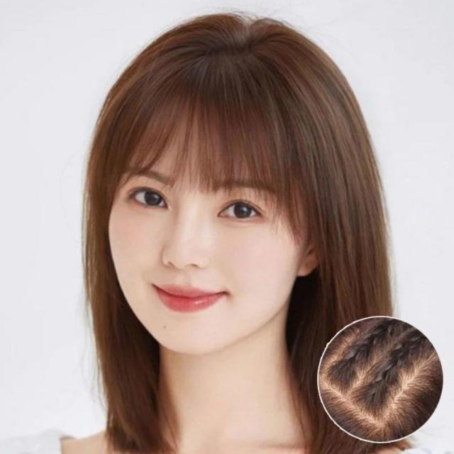 ロング 人毛 トップカバー ウィッグ 手植え レディース 35cm 増毛 30cm 部分ウィッグ 頭頂部 女性 ポイントウィッグ ナチュラル 円形脱毛 人工肌 目立たない 薄毛 付け毛 30cm 白髪隠れ ロング 人毛 トップカバー ウィッグ 手植え レディース 35cm 増毛 30cm