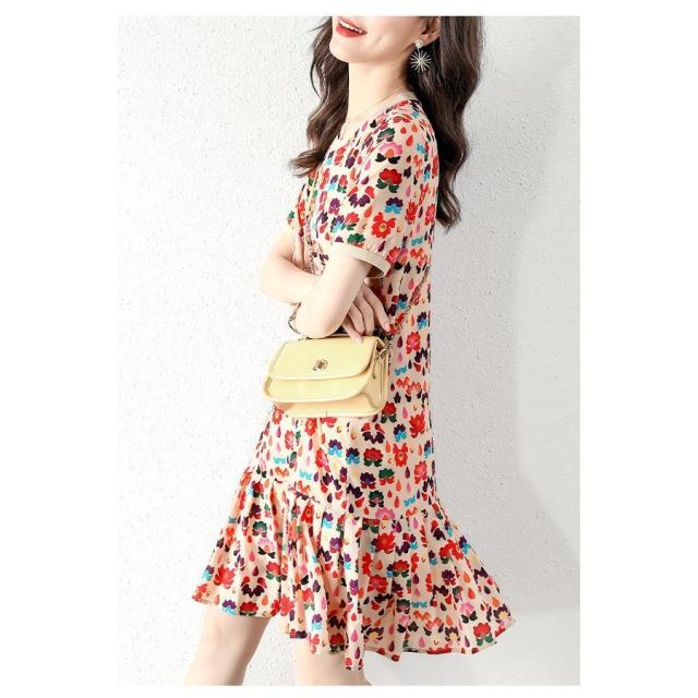 ワンピース 花柄 レディース ワンピース 春夏新作 きれいめ 半袖
