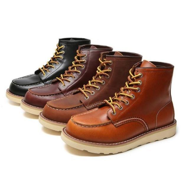 ワークブーツ ワークブーツ ショートブーツ メンズ靴 レースアップ