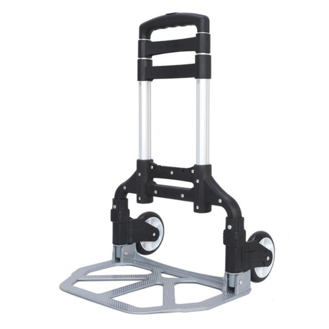 固定ロープ付き 大型タイヤ キャリーカート 軽量 ハンドキャリー