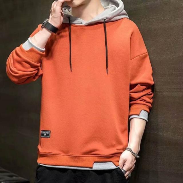 メンズ 無地 おしゃれ パーカー ロゴ ベージュ スウェット 長袖 フード