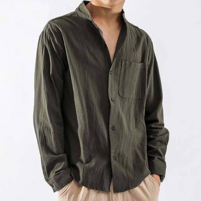 【リネンシャツ】長袖シャツ 綿麻 薄手 5色 M-3XL 楽天市場】シャツ リネンシャツ 長袖シャツ メンズ カジュアル