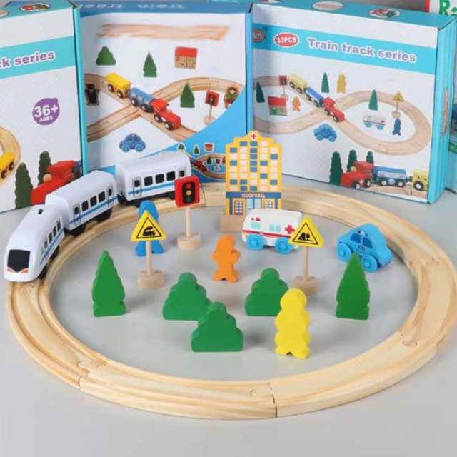 新幹線 木製玩具 木製 積み木 木のおもちゃ 電車 玩具 レール 列車