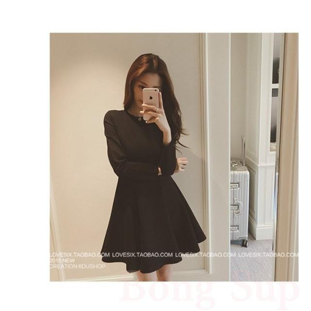 ワンピース レディース 秋冬 ワンピ ショット丈 ワンピース ラウンドネックワンピ 長袖 Aライン 40代 ース黒 着痩せ 通勤 Ol パーティー の通販はau Pay マーケット Nagamo